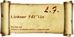 Linkner Félix névjegykártya